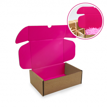 Hot Pink Printed Small Postal Box